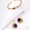 Gliding Grace Lunar Lapis Earrings