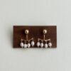 Gliding Grace Pearl Arc Earrings